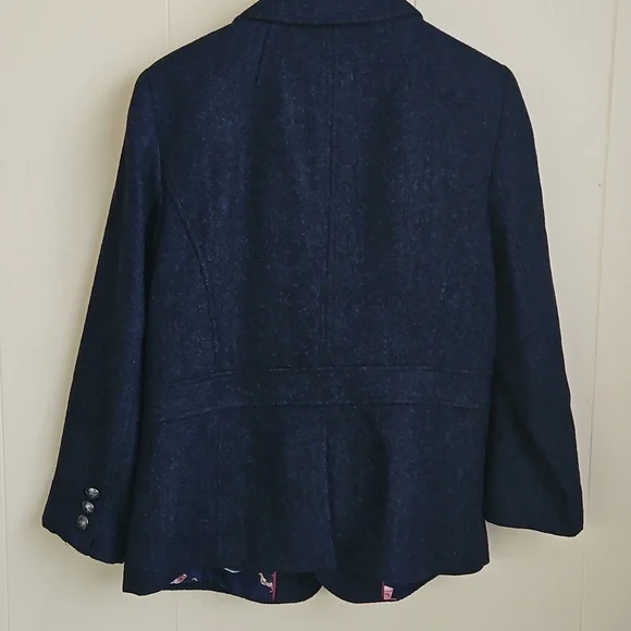 Talbots Aberdeen Wool Navy Blazer - Picture 5 of 5